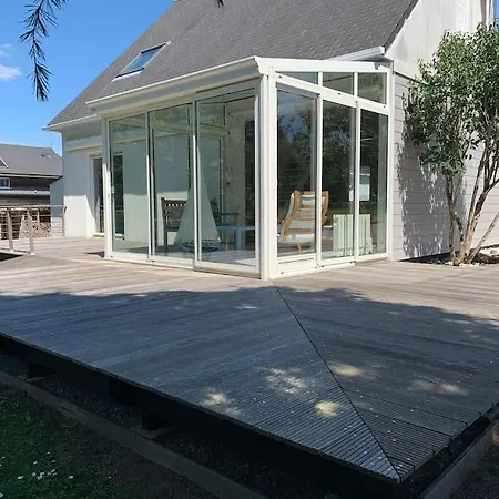 Maison En Bois Avec Vue Sur Etang De Sandun Guerande Exterior photo